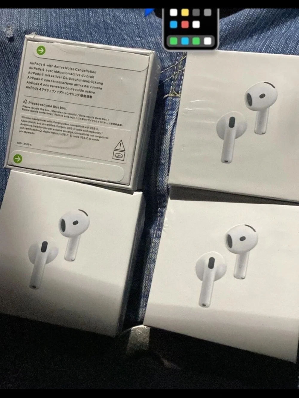 One AirPods 4th Generation Wireless Earbuds in White with Charging Case